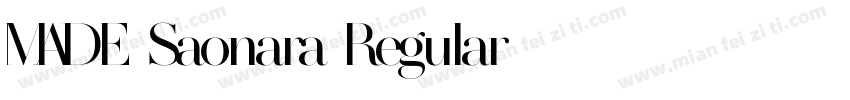 MADE Saonara Regular字体转换
